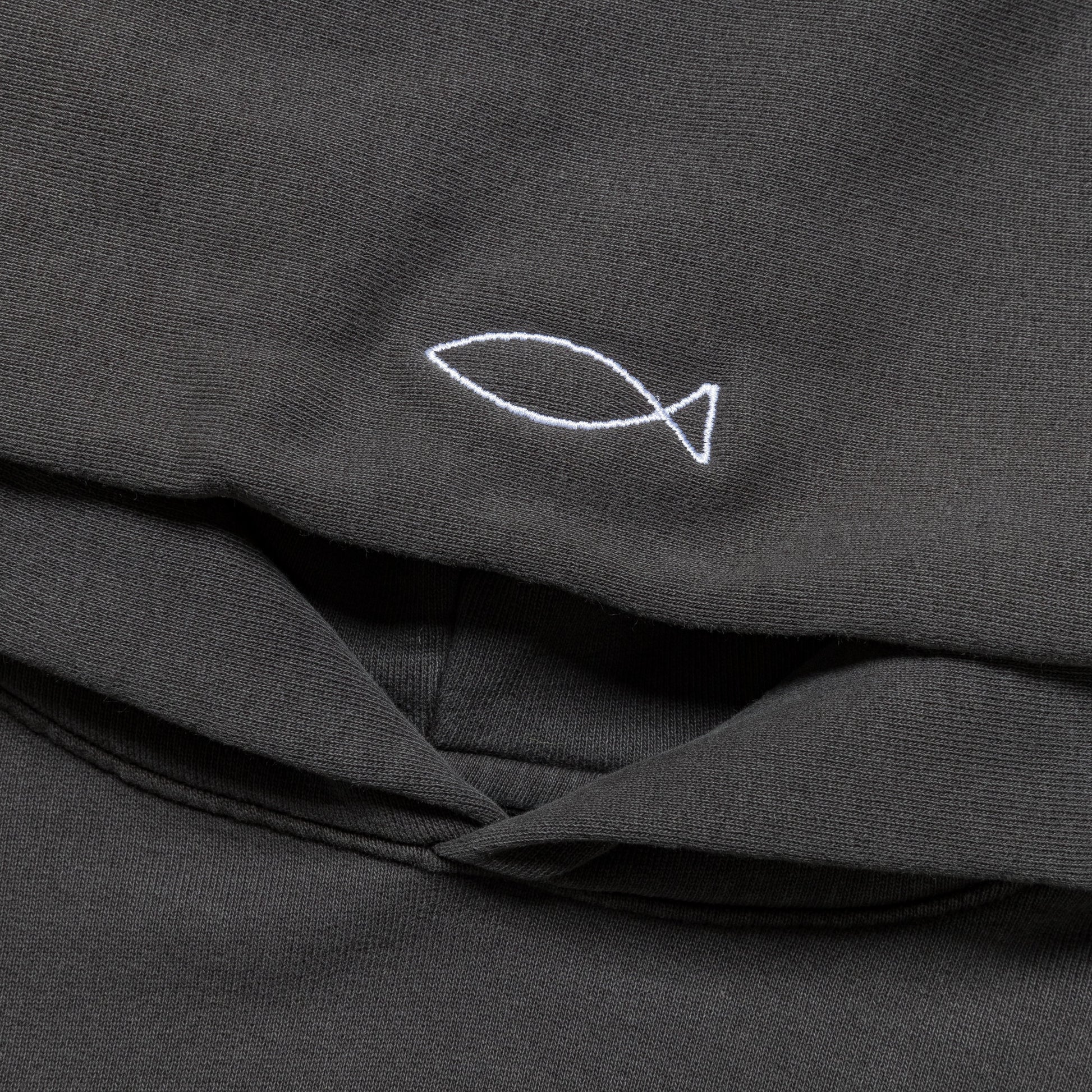 Cannot Be Caught Hoodie - Washed Black