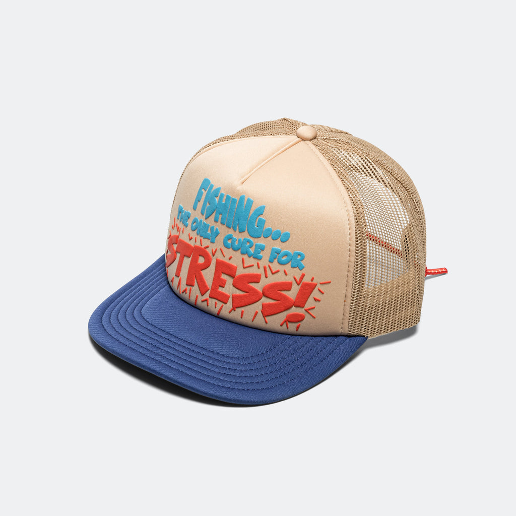 Fishing Hat - Tan/Blue