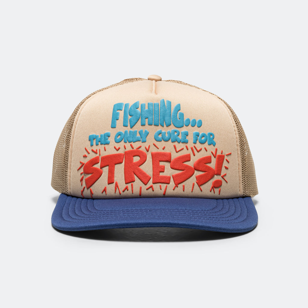Fishing Hat - Tan/Blue