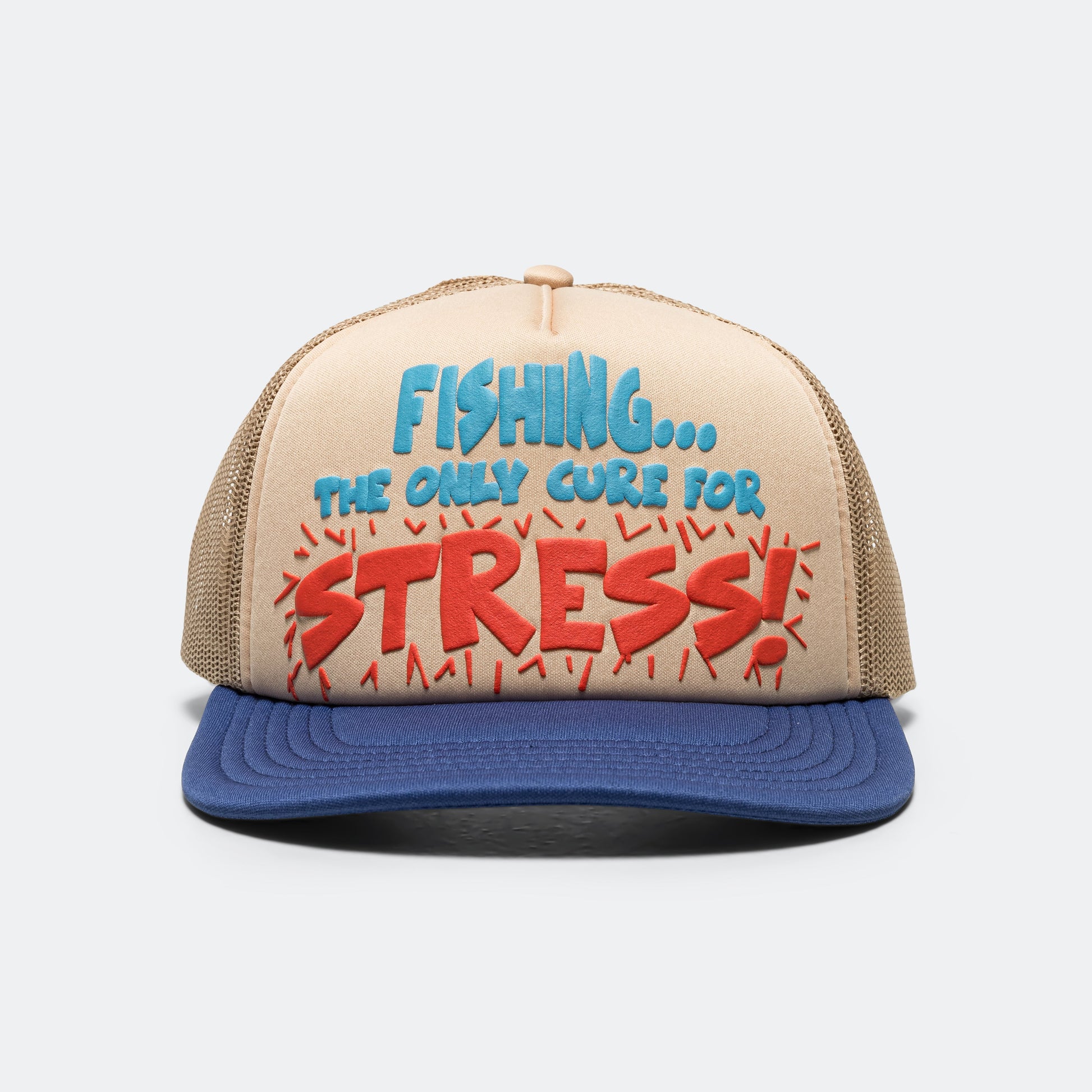 Fishing Hat - Tan/Blue