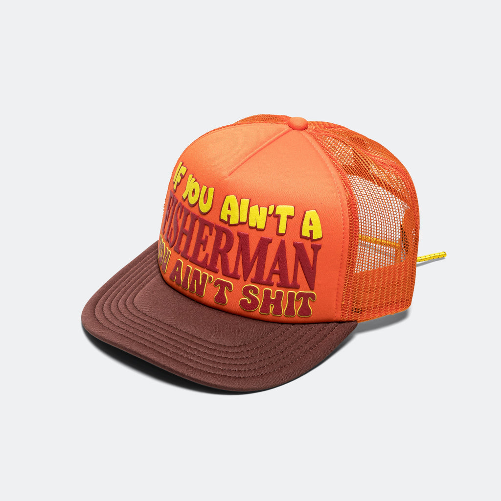 Fishing Hat - Orange/Brown