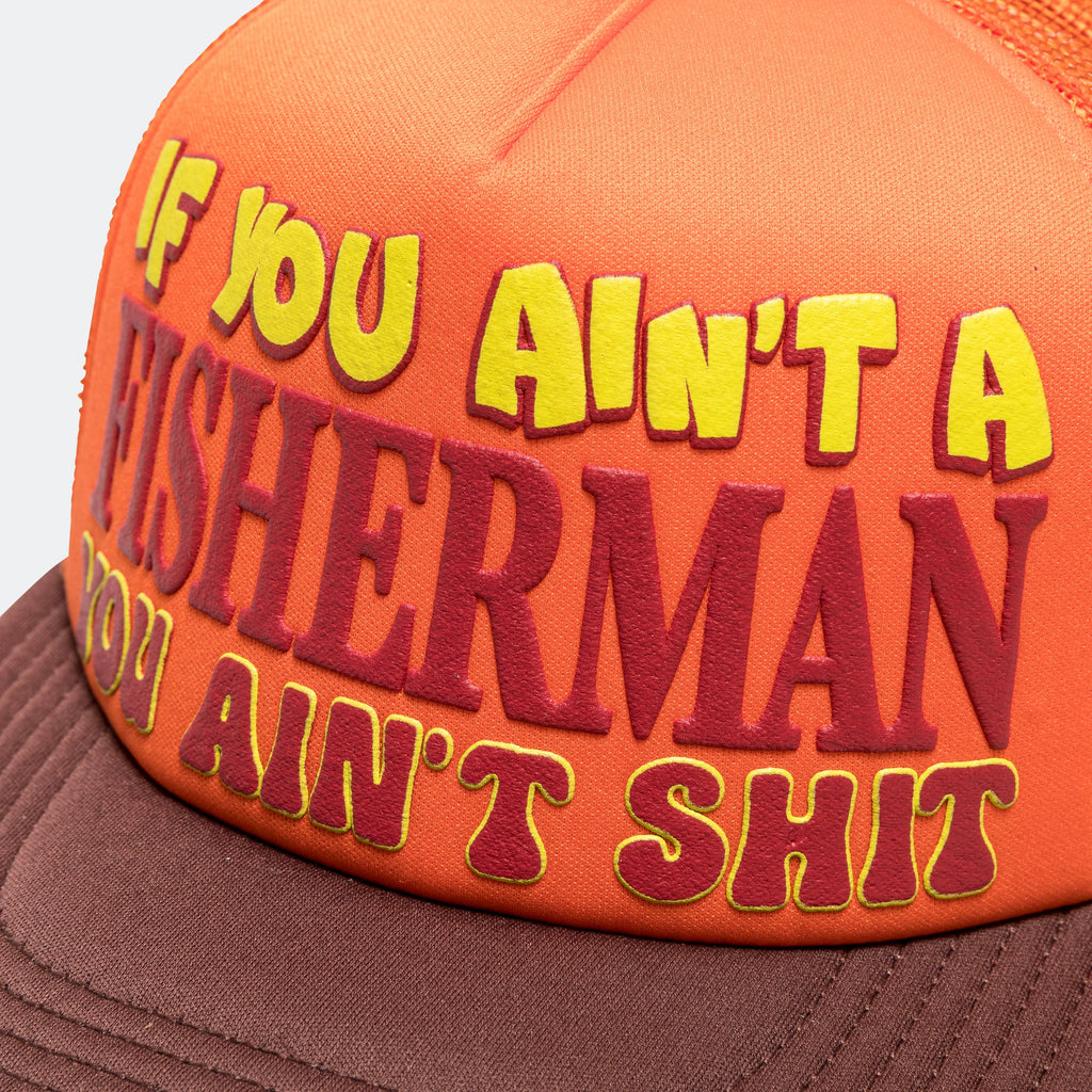 Fishing Hat - Orange/Brown